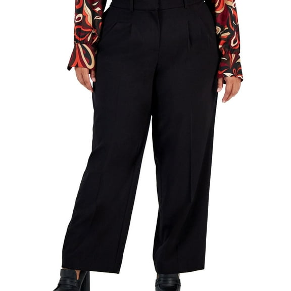 Bar III Womens Plus Mid Rise Office Dress Pants