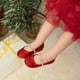 thumbnail image 3 of Zapatos DREAM PAIRS SERENA Mary Jane con Correa de Perlas Rojo Talla 9 para Niña Pequeña, 3 of 8