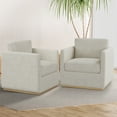 thumbnail image 5 of Swivel Accent Chair, Premium Barrel Chair for Living Room, Comfy Single Sofa Chair, Round Swivel Couch Chair, Living Room Chairs for Adults, Accent Bucket Chairs for Club/Bedroom, 5 of 8