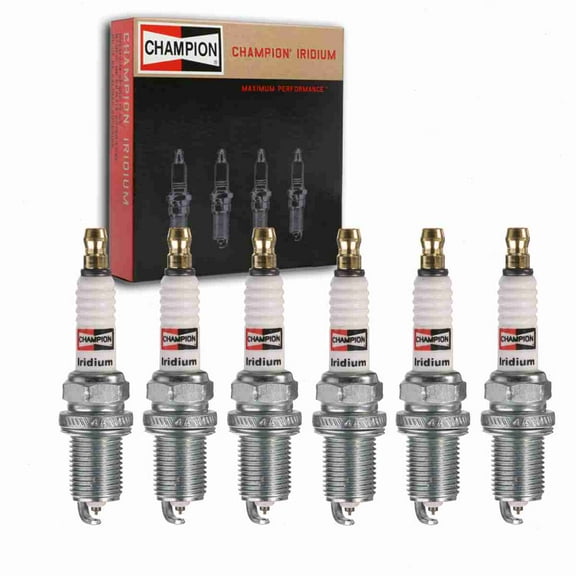 6 pc Champion 9003 Iridium Spark Plugs for 09482-00549 IFR5J11 RC10WYPB4 Ignition Wire Secondary Fits select: 2006-2010 HYUNDAI SONATA, 2002-2004 SUBARU LEGACY