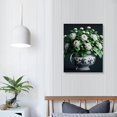 thumbnail image 4 of JRXY  White Orchid &amp; Magnolia Watercolor Art Canvas Blue And White Chinoiserie Wall Art Print Oriental Vase Blue White Willow Style Porcelain Flower Jar Picture Poster  12x16 in, 4 of 5