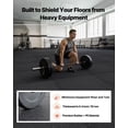 thumbnail image 2 of Puzzle Exercise Mat, 24 PCS Fitness Equipment Mats, 24 x 24 x 0.4 in, High-Density EVA Foam Mats Set, Interlocking Rubber Soft Tiles, Protective Floor Padding with Gray Dots for Home Gym Office, 2 of 6