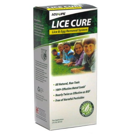 4 Pack - Acu Life Lice Cure Kit All Natural 2 Applications