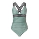thumbnail image 3 of Gibobby Trajes de Baño para Mujer Mujeres 1 pieza WebbingTank Trajes fruncidos Vintage Up Entrenamiento atlético Traje de baño Baño Deporte Control Traje(Verde de menta,XL), 3 of 5