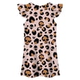thumbnail image 4 of FYDUU Kids Halloween Dresses Girls Nightgowns Flutter Sleeve Cartoon Print Pajamas Dress Casual Nightgown Soft Princess Nightdress Sleepwear 9-10 Years, 4 of 5