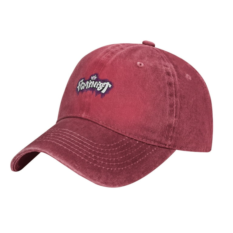 ZICANCN Mens Hats Unisex Baseball Caps-Feminist Letters Hats for Men  Baseball Cap Western Low Profile Hats Fashion 