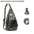 thumbnail image 2 of Shark Week Special Sling Backpack&nbsp;- Multiple Shark Species Educational Print, 2 of 4