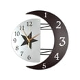 thumbnail image 1 of ZheElen Northern Europe Decoration Wall Clock Silent And Creative Silent Creative Sun And Moon Shape Clock arabic dial, 1 of 6