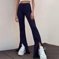 thumbnail image 2 of Women's Casual Mid Waist Cargo Jeans Stretch Wide Leg Denim Pants With PocketsFashion Clothing Womens Pants Summer Palazzo Pants, 2 of 5