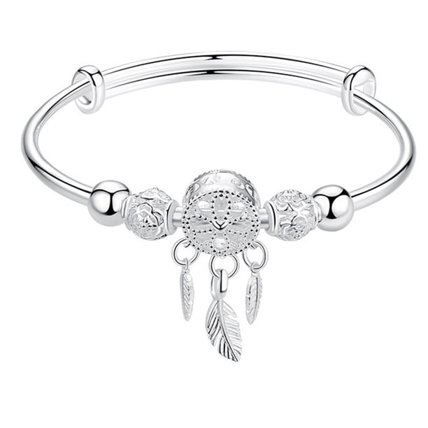 Pulsera de alambre ajustable, expandible, brazalete a granel, dije atrapasueños, brazalete a granel