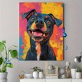 thumbnail image 4 of Qisvanset 12x16 Inch With Frame 2D Flat Wall Art Chill Casual Dog Colorful Home Bedroom Office Wall Art, 4 of 8
