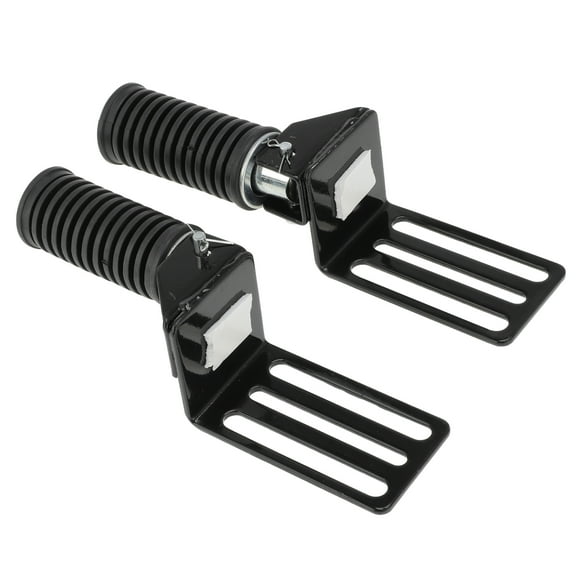 Unique Bargains Scooter Moped Front Footrest Pedals Electric Bicycle  Foldable Foot Pegs Non-Slip Footpegs Aluminum Alloy Pedals for Motorcycle Scooter Black 1 Pair