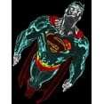 thumbnail image 2 of Superman Geometric Art Flying Superman Boy's Black T-shirt-Medium, 2 of 4