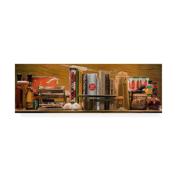 Trademark Fine Art 'Pasta Kitchen Supplies' Canvas Art by Roderick Stevens