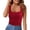 Red 4, variant on JJHGVB Wide Strap Tank Tops Casual Basic Top double lined tops Thin Lightweight Sleeveless Tanks Crop Tops Tank Tops for Women Sports Workout Tank Fitted Cami Basic Cami Tank Top U Neck Beige L