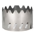 thumbnail image 1 of Support de Poêle à Alcool en Titane 2-en-1 Portable pour l'Extérieur Pare-Brise Ultraléger Poêle de Camping Pare-Brise Randonnée Sac à Dos Batterie de Cuisine Blanc, 1 of 5