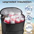 thumbnail image 4 of Wolka Mochila térmica aislada para exteriores, 30 latas a prueba de fugas, bolsa térmica ligera e impermeable para retención de frío/calor durante 12 h, nevera portátil suave para viajes, camping, pla, 4 of 5