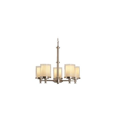 Hampton Bay 5 Light Brushed Nickel Chandelier With Frosted Glass Hampton Bay Burbank 5 Light Brushed Nickel Chandelier With Dual Glass Shades