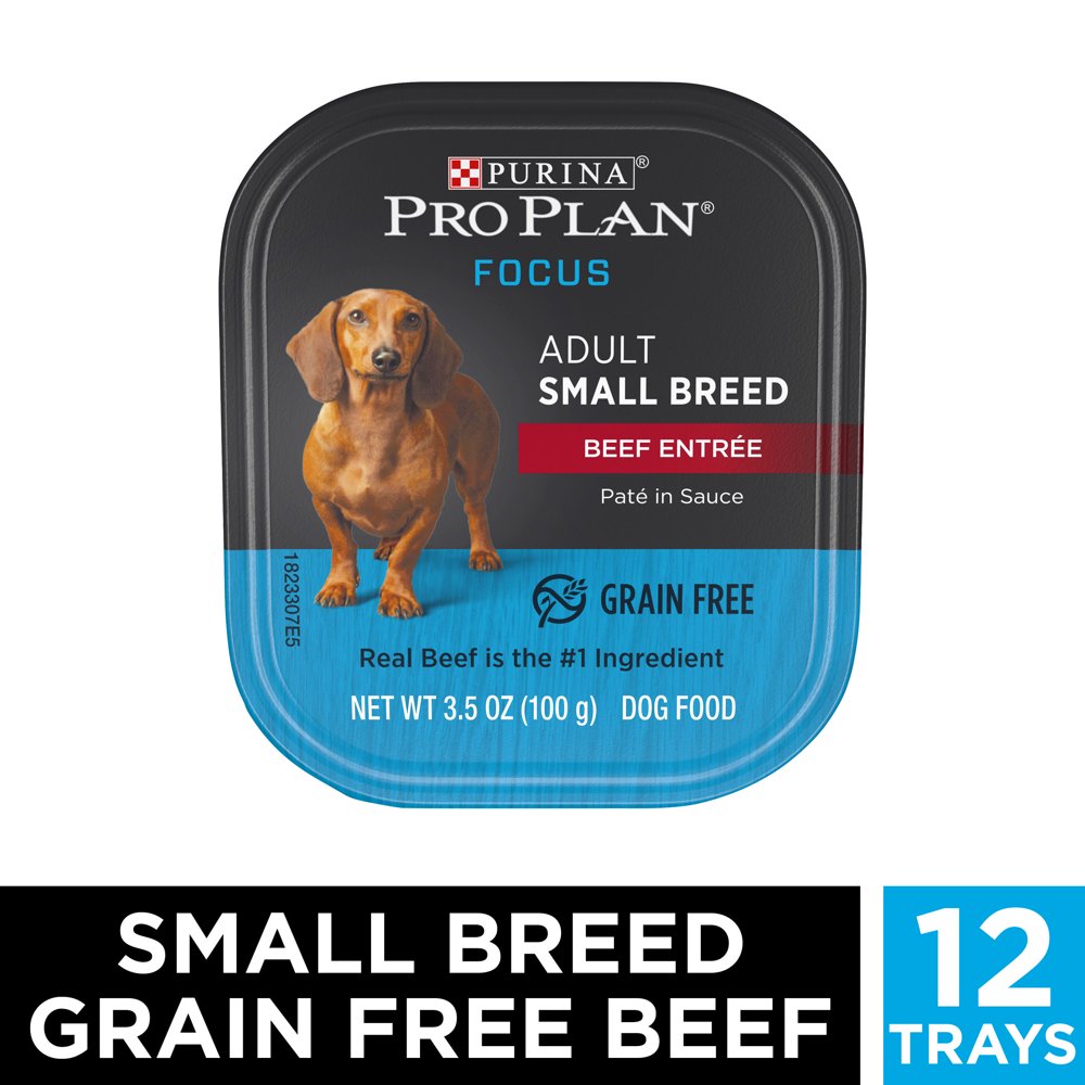 (12 Pack) Purina Pro Plan Grain Free, High Protein Small Breed Pate Wet