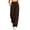 Brown plus size cargo pants a1, variant on Cagogo Women Plus Size Wide Leg Cargo Pants Elastic Waist Casual Hiking Loose Long Pants with Pockets Outdoor Travel Trousers Summer Breathable Beach Work Clothes, Beige 3XL