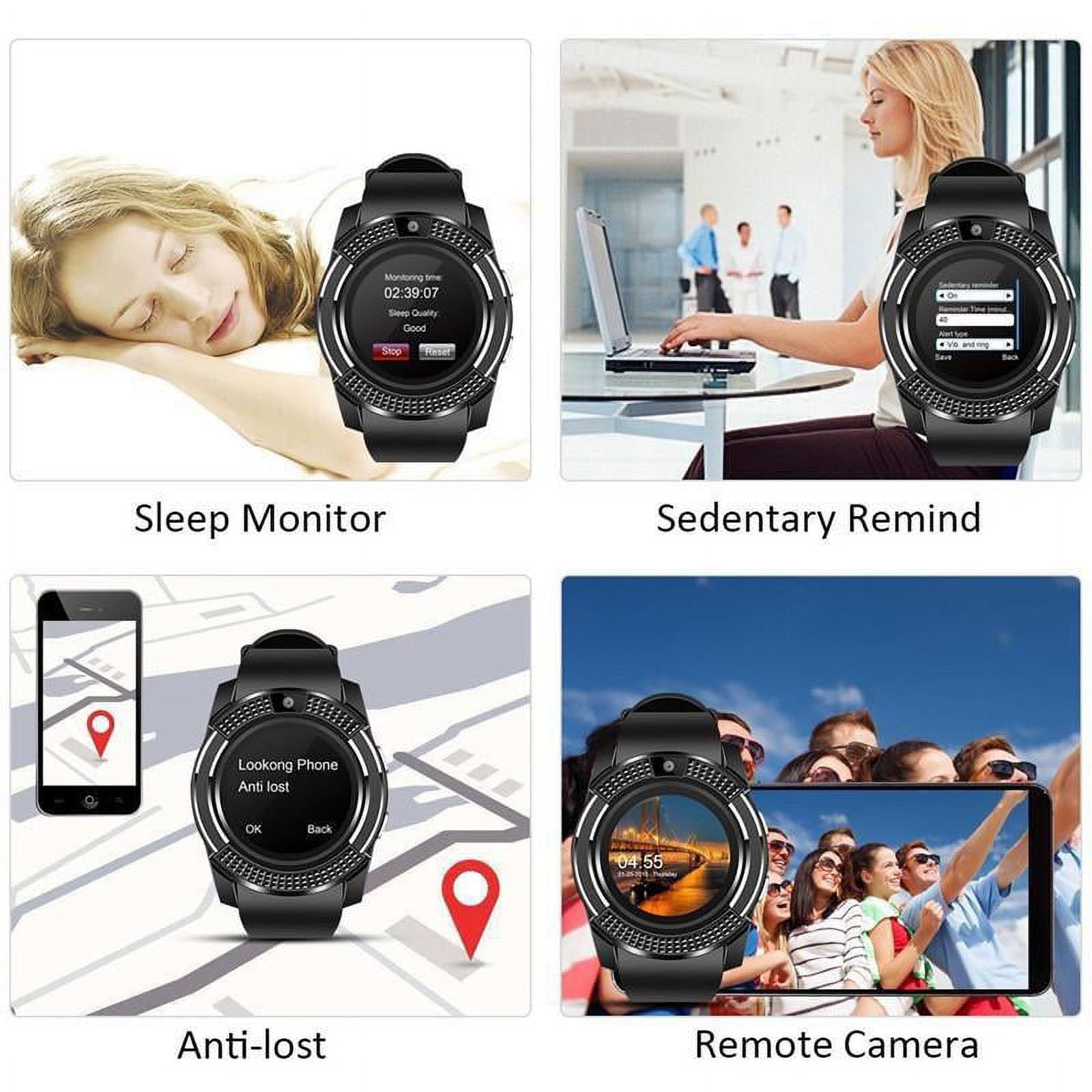 JANDEL SmartWatch (GPS) + Cellular Black Case with Black JANDEL SmartWatch (GPS) + Cellular Black Case with Black