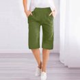 thumbnail image 3 of Casual Solid Pull-on Shorts for Women Cozy Lightweight Wide Leg Shorts Summer Trendy Beach for Lounge Daily, 3 of 7