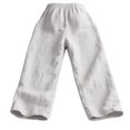 thumbnail image 4 of XFeng Men Linen Wide Leg Pants Drawstring Casual Trousers, 4 of 5