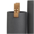 thumbnail image 4 of DecMode 15", 12"H Black Ceramic Vase with Leather Handles, Set of 2, 4 of 8
