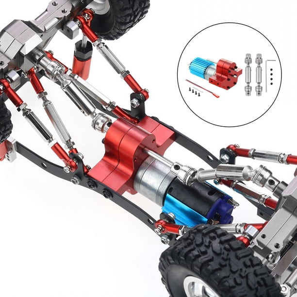 Accesorios de actualización del motor del cepillo Yotijar para WPL C14 B24 B16 B26 RC Car Truck rojo Eje de accionamiento