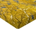 thumbnail image 2 of Ambesonne Yellow and Blue Fitted Sheet, Aspen Trees, King Size, Yellow, 2 of 3