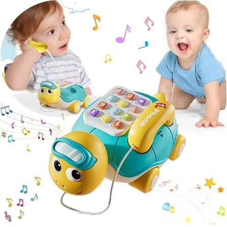 Musical Phone with Music and Sounds-Baby Toys for 0 3 6 12 24 Months, Learning Toy for Toddlers 1-3 Boys Girls, Birthday Gifts Toys for 1 2 3 Year Old Girls Boys