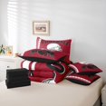 thumbnail image 6 of Castle Fairy Gamer Football Rugby Boy Girl Twin Bedding Sets 7-Piece,Sport Game Bedding Comforter Set Microfiber,Stars Print Breathable Sheet Sets,Lightweight Room Decor,Reversible, 6 of 8
