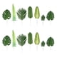 thumbnail image 5 of 63 unids Simulación Decoraciones de hoja de palma Hoja tropical Plantas verdes Adornos, 5 of 6