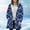 *Blue, variant on ClodeEU Women's Long Sleeve Hooded Plaid Print Jacket,Zip Fleece Lined Top Coat,Casual Jacket with Pockets Dark Gray,Womens Plus M