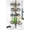 Gray, variant on Shower Caddy Tension Pole: 4-Tier Corner Rustproof Bathroom Organizer with Soap Holder & Hooks - No-Drill Adjustable Shower Shelf for Renters - Family Stand Storage Rack - 47-123 Inch Black