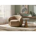 thumbnail image 4 of Meridian Furniture Emery Beige Velvet Chair, 4 of 9