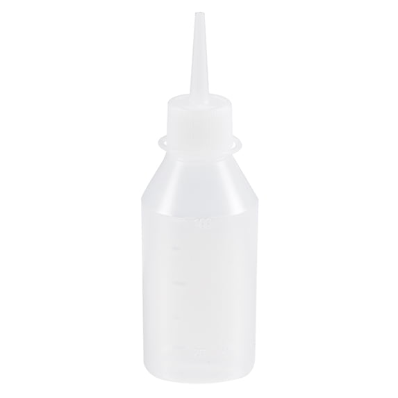 Uxcell 100mL Plastic Empty Liquid Dispensing Kitchen Squeeze Bottle 2 Pack