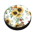 thumbnail image 3 of Balery Sunflowers Leaves And Birdstire Cover Waterproof Dust-Proof, Universal Spare Wheel Tire Cover For Trailer, Rv, Suv Truck And Vehicle Camper Accessories-17 Inch, 3 of 9