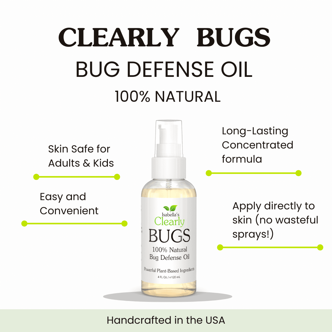 Clearly BUGS, Natural Bug and Insect Repellent | 100% Natural Essential Oil Blend Made in USA (4 oz)