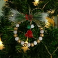 thumbnail image 5 of Qocolhg 7.87 Inch Christmas Wreath with Bells, Christmas Decor Artificial Wreath for Front Door, Artificial Door Garland Outdoor Winter Christmas Wreath for Door Window, Christmas Trees Ornaments, 5 of 5