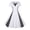 White, variant on Sentmoon Sun Dress Square Neck Regular Fit Stretchy Plus Size Wedding Guest Dress with Print Short Sleeve Summer 2026 Casual Patchwork Womens Vacation Dresses Stylish White L