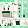 thumbnail image 2 of Gynky Insulated Lunch Bag Box Women, Wide Opening Adult Lunch Box Women, Large Leakproof Cooler Bag, Lunch Teacher Tote Bag for Work Picnic Beach Family College, 2 of 9