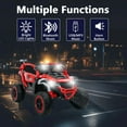 thumbnail image 4 of iRerts 12V Powered Ride on Toys UTV, Kids Ride on Cars with Remote Control, Bluetooth, Music, LED Lights, 4 Wheels Suspension, Kids Cars Electric Vehicles for Boys Girls Ages 3-6 Gifts, Red, 4 of 7