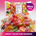thumbnail image 6 of Assorted Fruit Hard Candy, 90 Pcs Individually Wrapped Fruit Drops – Bulk 16 oz Bag – Classic Hard Boiled Sweets for Office Candy Dish, Party Favors, Reception & Holiday Gifts, 6 of 8