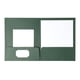 thumbnail image 2 of Carpetas De Dos Bolsillos Con Acabado De Lino Oxford, Color Verde, Tamaño Carta, 25 Por Caja (53434), 2 of 3