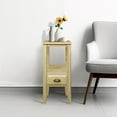 thumbnail image 5 of Casual Home 2-Tier Tall Side Table with Drawer - Natural, 5 of 12