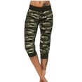 thumbnail image 2 of Mujeres Pantalones de yoga interior deportes al aire libre Pantalones recortados de ejercicio Jogging Ejercicio con cordón ajustable Leggings Gimnasio Ropa verde L Methold OD003018-27, 2 of 7