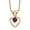 Purple, variant on Fine Jewelry 10K Yellow Gold 3 mm Peridot Heart Birthstone Necklace 15" for Women