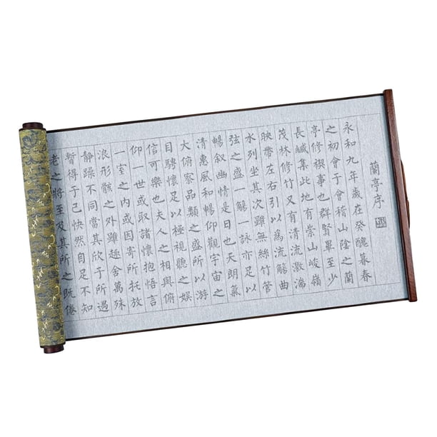 Mini Scroll Notebook Water Writing Cloth Scroll Notebook Brush Calligraphy Notebook Ching ...