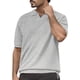 thumbnail image 1 of Gibobby Playera Tipo Polo Hombre Polos de golf de manga larga para hombre de un cuarto, estilo casual ajustado cuello en V, diseño básico(Gris,M), 1 of 5